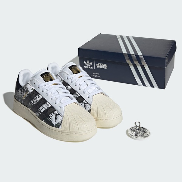 adidas Originals Nizza trainers in black and white